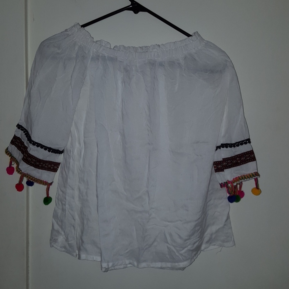 White Embroidered Summer Shirt